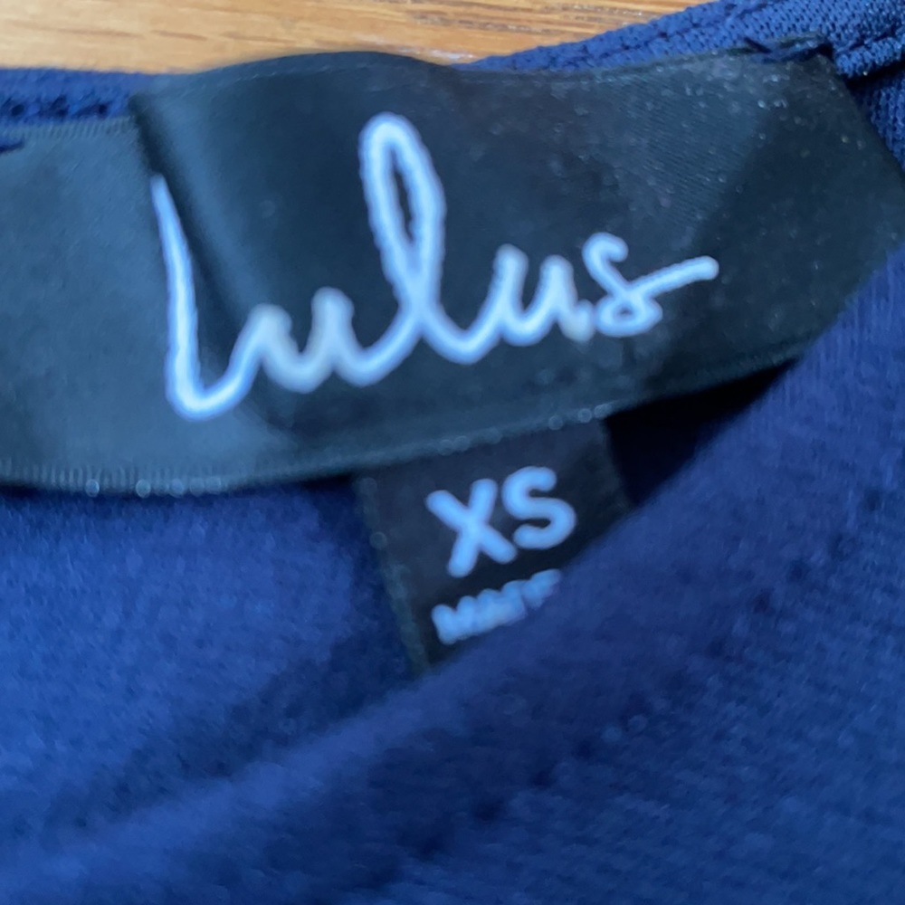 NEW Lulus navy blue skater dress - Picture 5 of 7